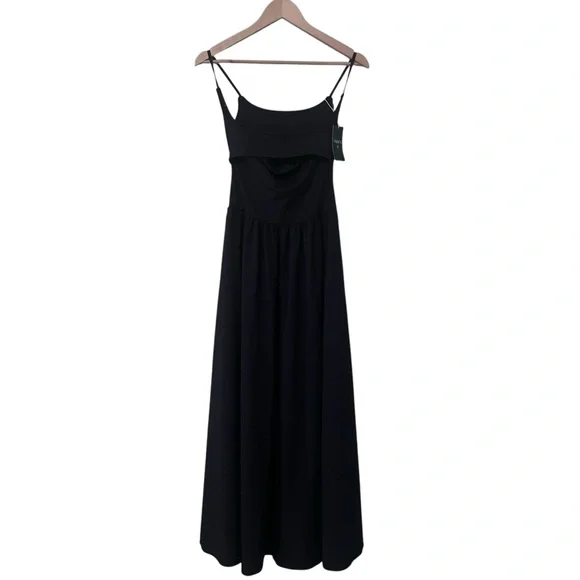NWT Halara Women’s Navy Sleeveless Maxi Dress Size S - Picture 2 of 3